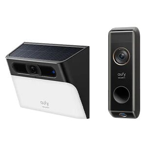 eufy Video Doorbell S330 Add-on Unit +  Solar Wall Light Cam S120 Schwarz - Schwarz