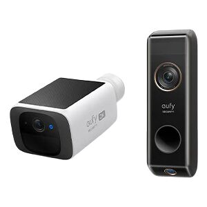 eufy SoloCam S220 + Video Doorbell S330 Add-on Unit Black - Black