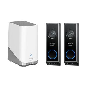 eufy Video Doorbell E340 (Doppelpack) + HomeBase S380 Schwarz