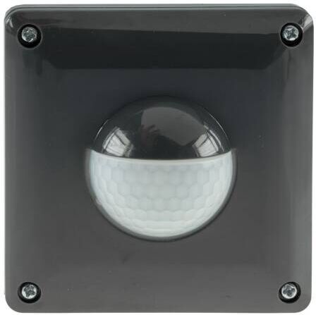 CHILITEC Unterputz PIR Bewegungsmelder LED geeignet 190° 9m Reichweite IP65 anthrazit