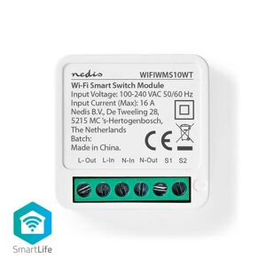 Nedis SmartLife Afbryder   Wi-Fi   3680 W   Terminalforbindelse   App tilgængelig til: Android™ / IOS