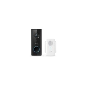 Eufy Video Doorbell 1080p, Sort, Hvid, Hjem, IP65, 1600 x 1200 pixel, 5 m, 1080p