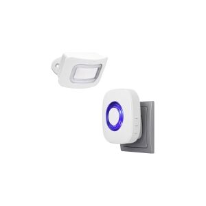 Pentatech FD25, Passiv infrarød (PIR) sensor, Trådløs, 433.92 Mhz, 82 dB, Loft/væg, Hvid