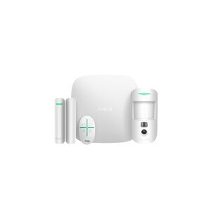 Ajax alarm StarterKit Cam Plus Hub 2 Plus, MC, DP, SC hvid