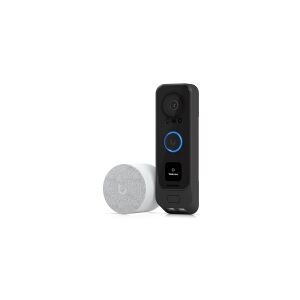 Ubiquiti UniFi G4 Doorbell Professional PoE Kit - Smart dørklokke og klokkespil - med kamera - kabling - Sort