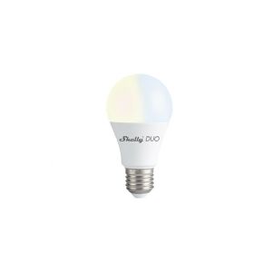 Shelly Duo, Smart pære, Wi-Fi, Hvid, LED, E27, Flere, Hvid