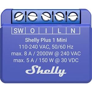 Shelly Plus 1 Mini Gen. 3 - Smart Wi-Fi Relæ