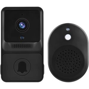 Global Smart Dørklokke med Kamera - WiFi, 2-vejs Audio & Nattesyn Black