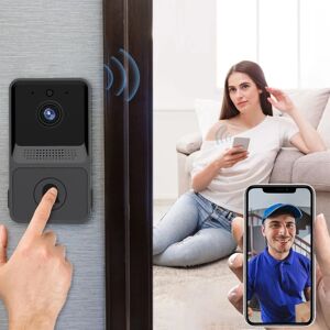 Smart trådløs dørklokke Wifi HD-kamera Videotelefon Intercom Smart Security Intercom