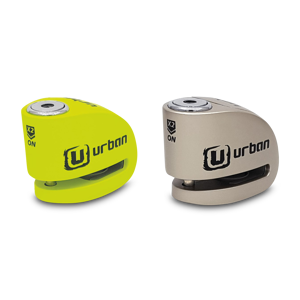 Urban Security Skivebremselås URBAN Alarm UR906, Neongrøn