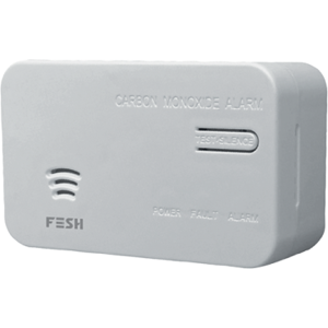 Foss Europe Foss Fesh Smart Home Kuliltealarm, 9v, Hvid