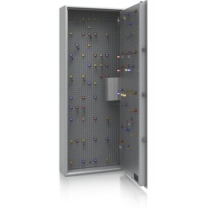 kaiserkraft Caja de caudales para llaves, nivel de seguridad A y euronorma S1, gris luminoso, H x A x P 1500 x 600 x 200 mm, para un máx. de 450 ganchos