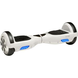 Denver dbo-6550_white hoverboard, patín eléctrico doble motor (350 wts cada uno) doble sistema de