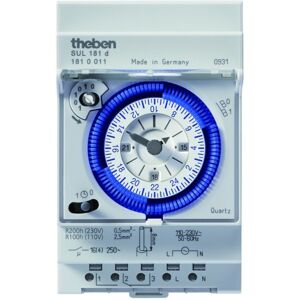 Theben Interruptor Horario Analogico  Sul181d Carril Din 1810011 Con Reserva 200 Horas