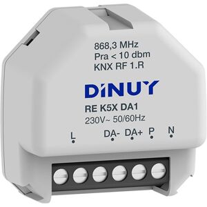 Dinuy Actuador De Regulacion Knx-Rf/dali 1 Canal  Pe K5x Da1