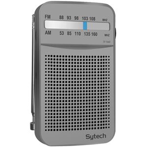 Sytech Radio De Bolsillo Am-Fm Vertical Plata  Sy-1660pl