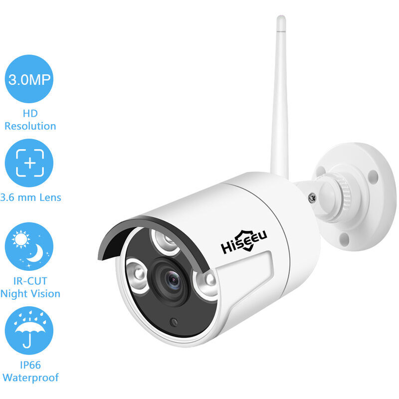 Asupermall - Sistema de Vigilancia, White 2.0MP 1080P camara IP de