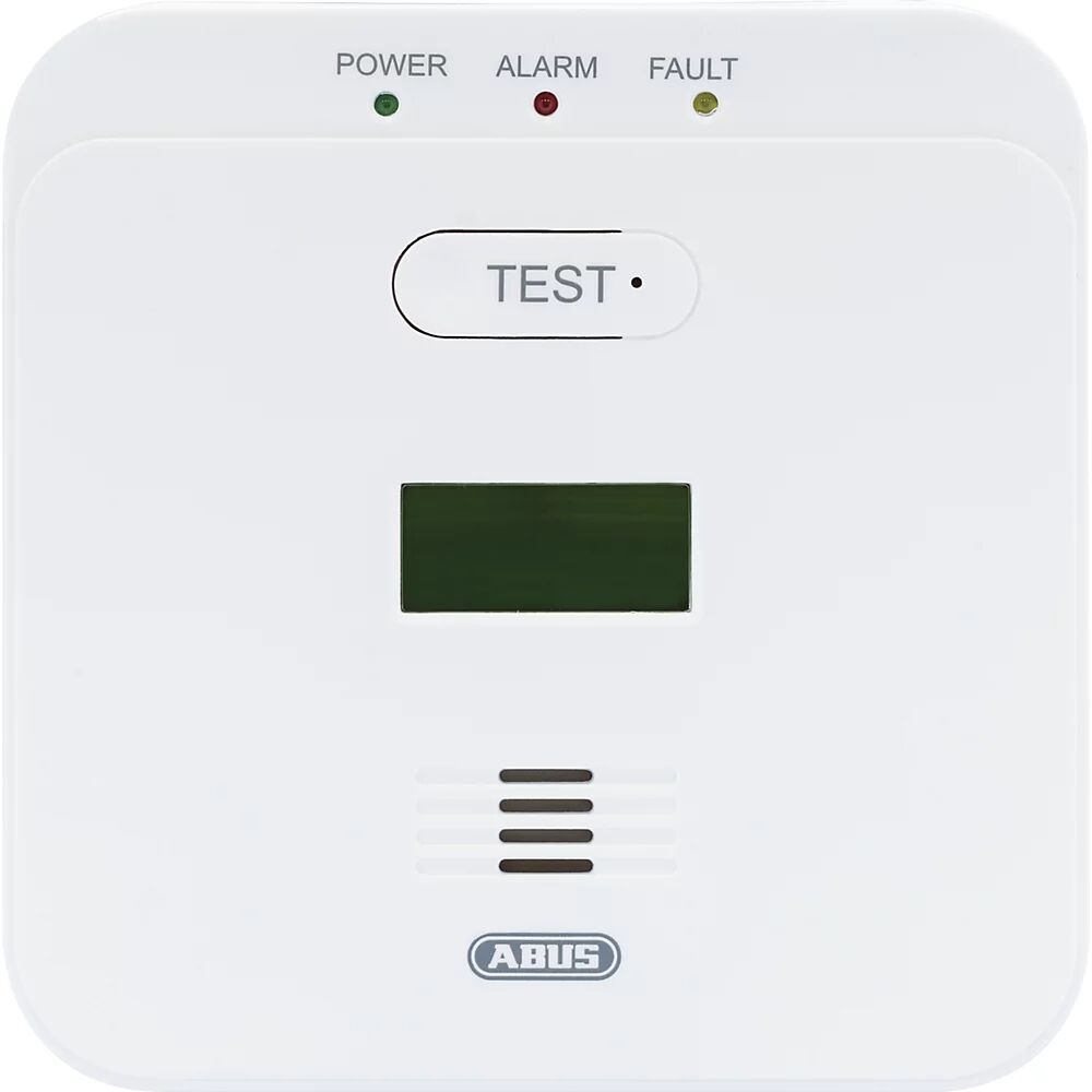 kaiserkraft Alarma de monóxido de carbono, H x A x P 30 x 110 x 110 mm, blanco puro