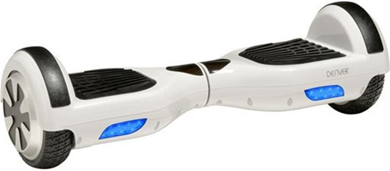 Denver dbo-6550_white hoverboard, patín eléctrico doble motor (350 wts cada uno) doble sistema de