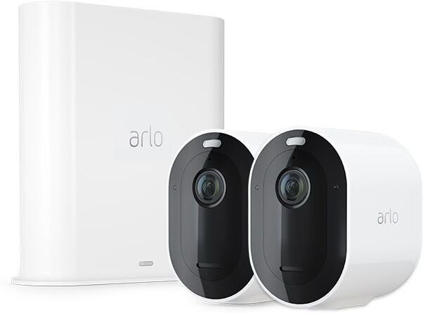 Arlo Pro 3 tukiasema ja 2 turvakameraa