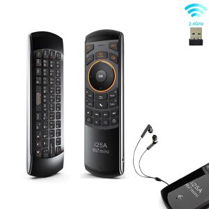 Rii ? Mini clavier sans fil universel i25A  2.4G  telecommande avec ecouteurs  pour Smart TV