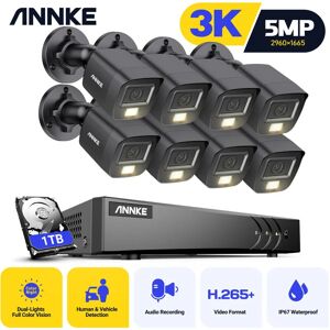 Annke - 8CH système de sécurité vidéo 5MP H.265 + 5 en 1 dvr enregistreur extérieur 3K caméra étanche Protection cctv kit de vidéosurveillance 8 - Publicité