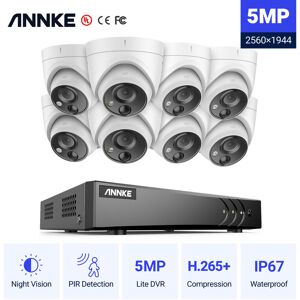 Kit Caméra de Surveillance 8CH dvr 85MP Smart ir Vision Nocturne Surveillance Distance Imperméable Sécurité Système - Annke - Publicité