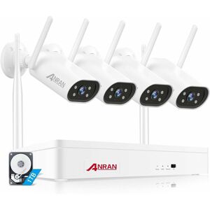 ANRAN 3MP Kit Caméra de Surveillance Extérieure 8CH NVR et WiFi 4 améras, 1 To disque dur Détection de Mouvement Audio Bidirectionnel, IP66 Étanche - Publicité