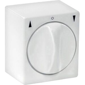 RZ94-05 Bouton rotatif montage apparent (en saillie) - blanc, gaucher