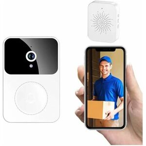 Trimec - Carillon et sonnette Sonnette Sans Fil Connectée Avec Caméra De Surveillance, Wifi Smart Camera, Enregistrement Vidéo, Sonnette Porte - Publicité