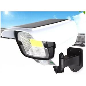 TRADE SHOP TRAESIO Caméra Factice Panneau Solaire Détecteur De Mouvement Spot Led Smd Jlp-2176a - Publicité