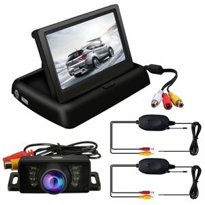 Kit 4.3&Prime Caméra Recul écran lcd Moniteur ir Vue Arriere Pliable Sans Fils Auto Dpzo - Publicité