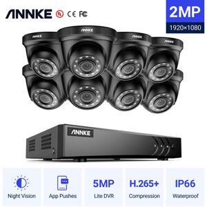 Kit Caméra de Surveillance Extérieur Home 5MP dvr 81080P Smart ir Vision Nocturne Sécurité cctv Vidéosurveillance Caméra Système - Annke - Publicité