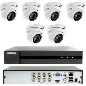 Hikvision - kit de vidéosurveillance cloud dvr 8 canaux 6 caméras 4MP ahd - Publicité