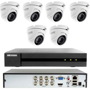 Hikvision - kit de vidéosurveillance cloud dvr 8 canaux 6 caméras 4MP ahd 2 tb - Publicité