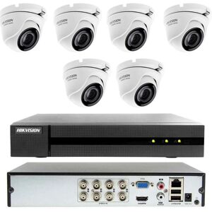 Hikvision - kit de vidéosurveillance cloud dvr 8 canaux 6 caméras 4MP ahd none - Publicité