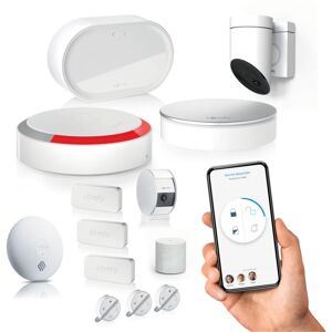 Somfy - 1875315 - Home Alarm Advanced - Pack sécurité vidéo Plus - Alarme Maison sans Fil Connecté Wifi - Module gsm - Caméras de surveillance - Publicité