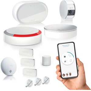 Somfy - 1875323 - Home Alarm Advanced - Pack sécurité vidéo - Alarme Maison sans Fil Connecté Wifi - Module gsm - Caméra de surveillance intérieure - Publicité