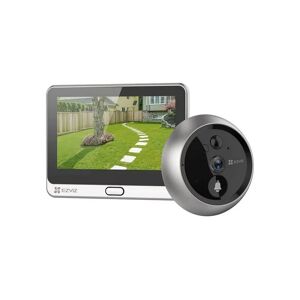 Ezviz - Caméra et sonnette à judas sans fil DP2C - Argent - Publicité