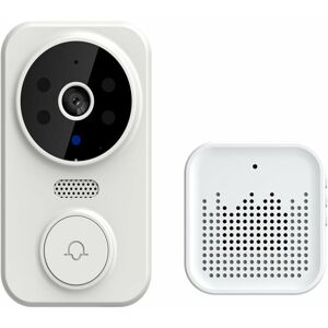 GOTRAYS Smart Video Doorbell, télécommande sans fil Sonnette de porte visuelle, caméra WiFi Intercom Doorbell, détection de mouvement Sonnette de porte de - Publicité
