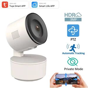 Tuya Smart WiFi 3MP ip Camera Securite Suivi Automatique Detection de Mouvement Interphone Vocal Interieur Bebe Moniteur Camera avec Onvif Trimec - Publicité