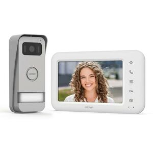 Avidsen - elia Interphone vidéo filaire Set complet blanc, aluminium Q824383 - Publicité