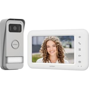 Elia Interphone vidéo filaire Set complet blanc, aluminium Q824383 - Avidsen - Publicité