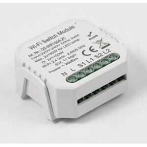 Module Double Interrupteur Wifi Blanc - SILAMP