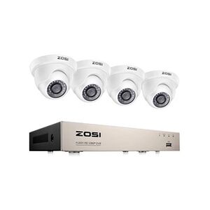 Zositech ZOSI 8CH Full HD 1080p H.265+ DVR avec 2MP Caméra de Surveillance IP66 Extérieur avec Vision Nocturne de 20m, Détection de Mouvement et Alerte par - Publicité