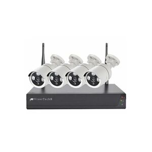 VisorTech : Système de surveillance connecté avec enregistreur et 4 caméras DSC-750.app V2 - Publicité