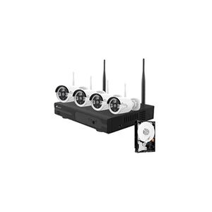 Nivian Caméra de Surveillance NV-KIT830W-4CAM Exterieur Sans Fil Vision Nocturne Détecteur de Mouvement Infrarouge Blanc - Publicité