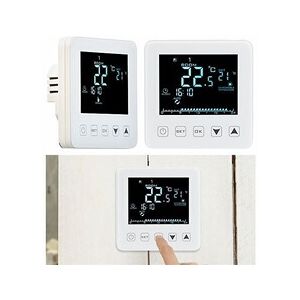 REVOLT : 2 thermostats muraux pour plancher chauffant, LCD, programmables - Publicité