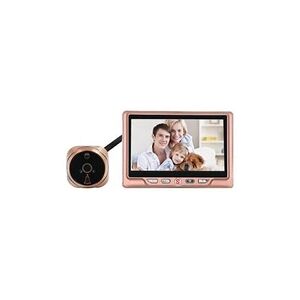 Wewoo Portier vidéo visiophone sans fil interphone 4,3 pouces lcd porte caméra enregistrable enregistrement détection de mouvement oeil sonnette or rose - Publicité