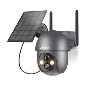 Anran caméra de surveillance solaire sans fil WIFI extérieur Q01 Gris - Publicité